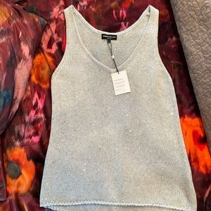 NWT Generation Love Louise Sequin top in moonlight sz large